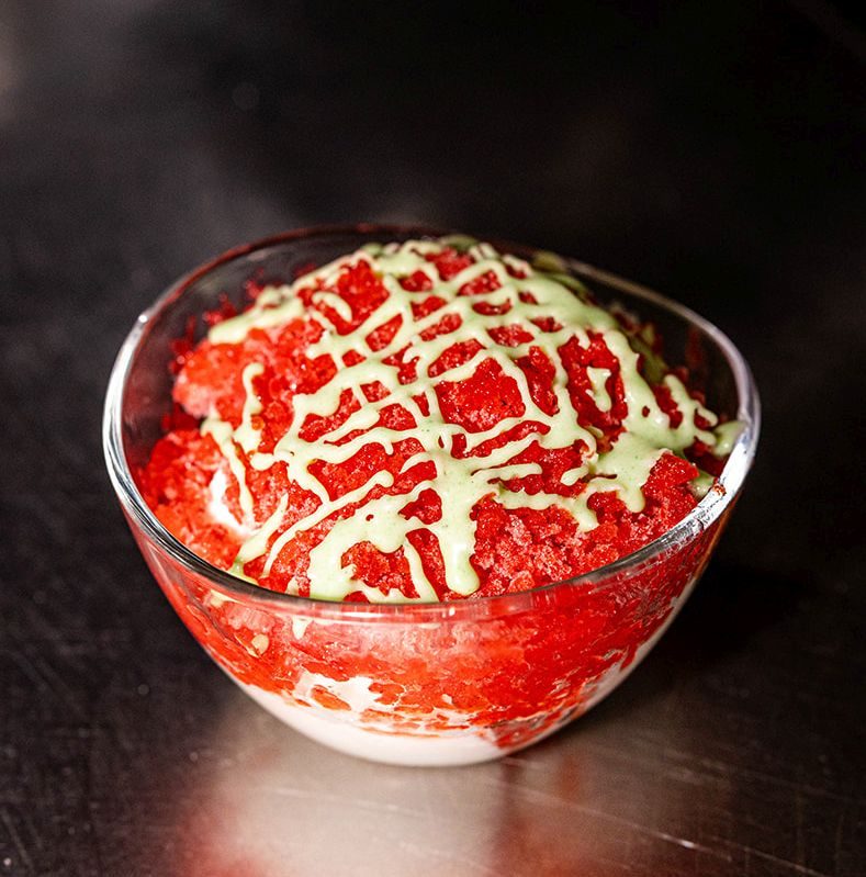 Ice dessert at Darkroom